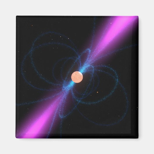 Aimant Illustration d'un pulsar (Devant)