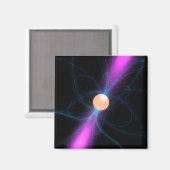 Aimant Illustration d'un pulsar 2 (Recto/Verso)
