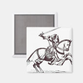 Aimant Illustration d'un Temple de Chevalier (Recto/Verso)