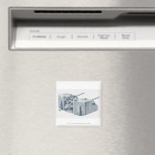 Aimant Illustration d'une tourelle d'arme sur un navire d (In Situ (Lave-vaisselle))