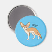 Aimant Illustration Fennec fox (Recto/Verso)