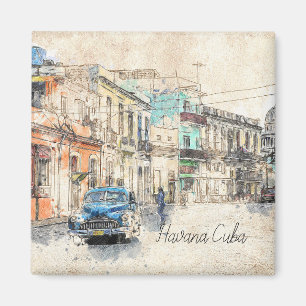 Aimant Illustration Havana Cuba