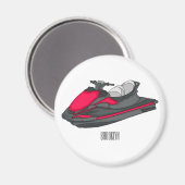 Aimant Illustration Jet ski (Recto/Verso)