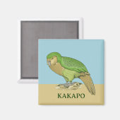 Aimant Illustration Kakapo (Recto/Verso)