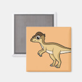 Aimant Illustration Mignonne D'Un Pachycéphalosaure Dinos (Recto/Verso)