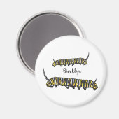 Aimant Illustration Monarch caterpillar   (Recto/Verso)