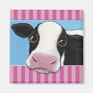 Aimant Illustration noire et blanche lunatique mignonne