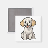 Aimant Illustration pour chien de dessin (Recto/Verso)