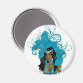 Aimant Illustration pour le costume de carnaval ou specta (Recto/Verso)