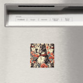 Aimant Illustration Retro Great Dane (In Situ (Lave-vaisselle))