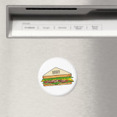 Aimant Illustration Sandwich (In Situ (Lave-vaisselle))
