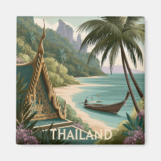 Aimant Illustration Tropicale Thaïlande