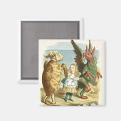 Aimant Illustration vintage Alice (Recto/Verso)