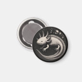 Aimant Illustration Vintage Axolotl (Recto/Verso)