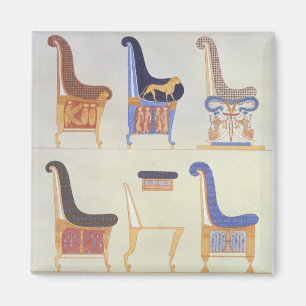 Aimant Illustrations de divers sièges et armchai peints