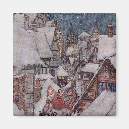 Aimant Illustrations de Noël (Devant)