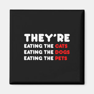 Aimant Ils mangent les chiens - Ils mangent les chats
