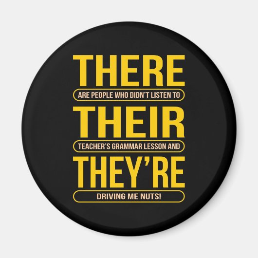 Aimant Ils sont professeurs d'anglais (Devant)