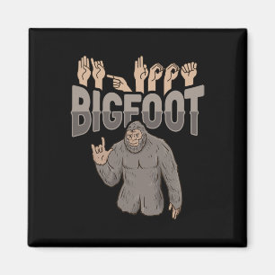 Aimant ILY Bigfoot ASL Gesture mains sourdes Perte auditi