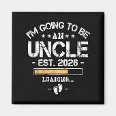Aimant I'm Going To Be An Uncle 2026 - New Baby Announcem (Devant)