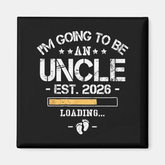 Aimant Im Going To Be An Uncle 2026 - New Baby Announceme (Devant)