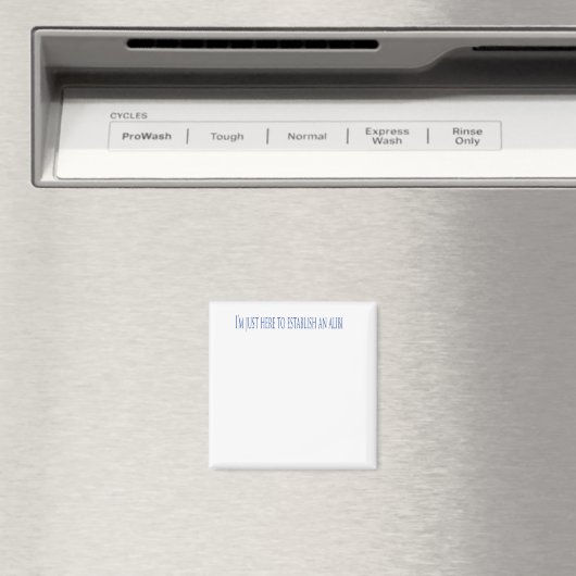 Aimant I'm Just Here To Establish Alibi (In Situ (Lave-vaisselle))