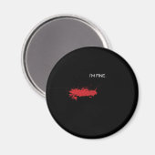 Aimant Im Prank Pranks Pranks Blessures de sang Cadeau (Recto/Verso)