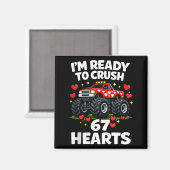 Aimant I'm Ready To Crush 67 Hearts Truck Valentines Day  (Recto/Verso)
