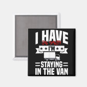 Aimant I'm Staying In Tha Van Phasmophobia Funny Gamer Me (Recto/Verso)