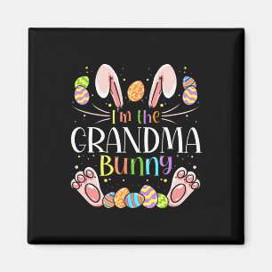Aimant I'm The Grandma Bunny Matching Family Easter Party