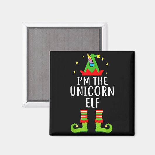 Aimant I'm The Unicorn Elf Matching Family Group Christma (Recto/Verso)