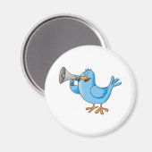Aimant Imã de geladeira Twitter Bird (Recto/Verso)