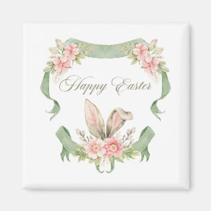 AIMANT ÍMA FELIZ PASCOA COELHO AQUARELA FLORALE