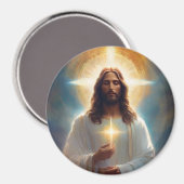 Aimant Image céleste de Jésus-Christ pour votre réfrigéra (Recto/Verso)