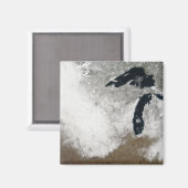 Aimant Image couleur véritable de la neige (Recto/Verso)