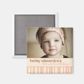 Aimant Image d'Anniversaire contemporaine (Recto/Verso)
