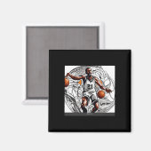 Aimant Image de basket-ball (Recto/Verso)