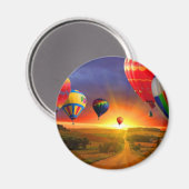 Aimant image de la montgolfière (Recto/Verso)