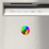 Aimant Image de Ukulélé Psychédélique Coloré (In Situ (Lave-vaisselle))
