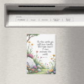Aimant Image de verset biblique Jean 16:33 Affiche (In Situ (Lave-vaisselle))