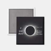 Aimant Image d'éclipse solaire 2017 (Recto/Verso)