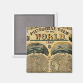 Aimant Image du monde (Recto/Verso)