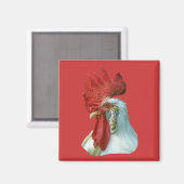 Aimant Image du Rooster (Recto/Verso)