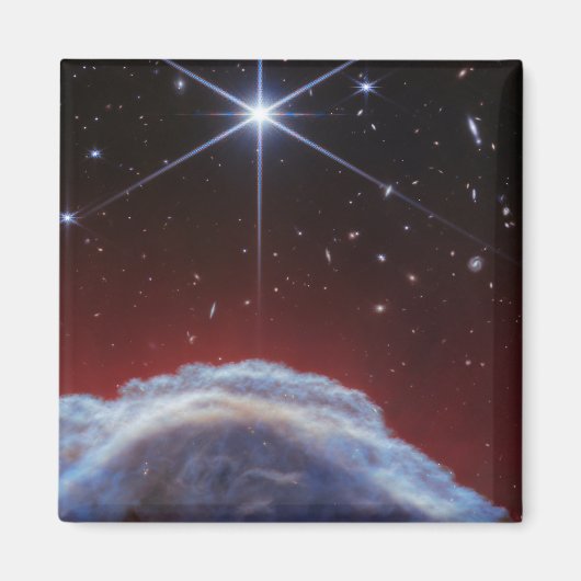 Aimant Image JWST de la Nébuleuse de la tête de cheval (Devant)