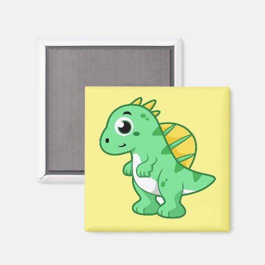 Aimant Image Mignonne D'Un Spinosaure. (Recto/Verso)