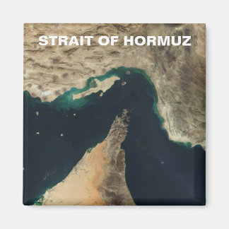 Aimant Image satellite du détroit d'Ormuz
