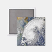 Aimant Image satellite d'un typhon (Recto/Verso)