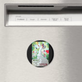 Aimant Image vintage d'Espagne (In Situ (Lave-vaisselle))