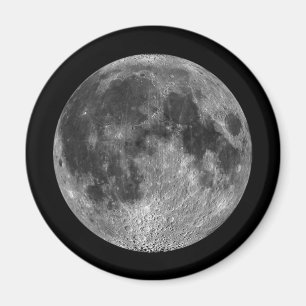 Aimant Images lunaires de Pleine lune d'espace
