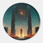 Aimant Imaginaire Black Gate Sci-Fi Art (Devant)